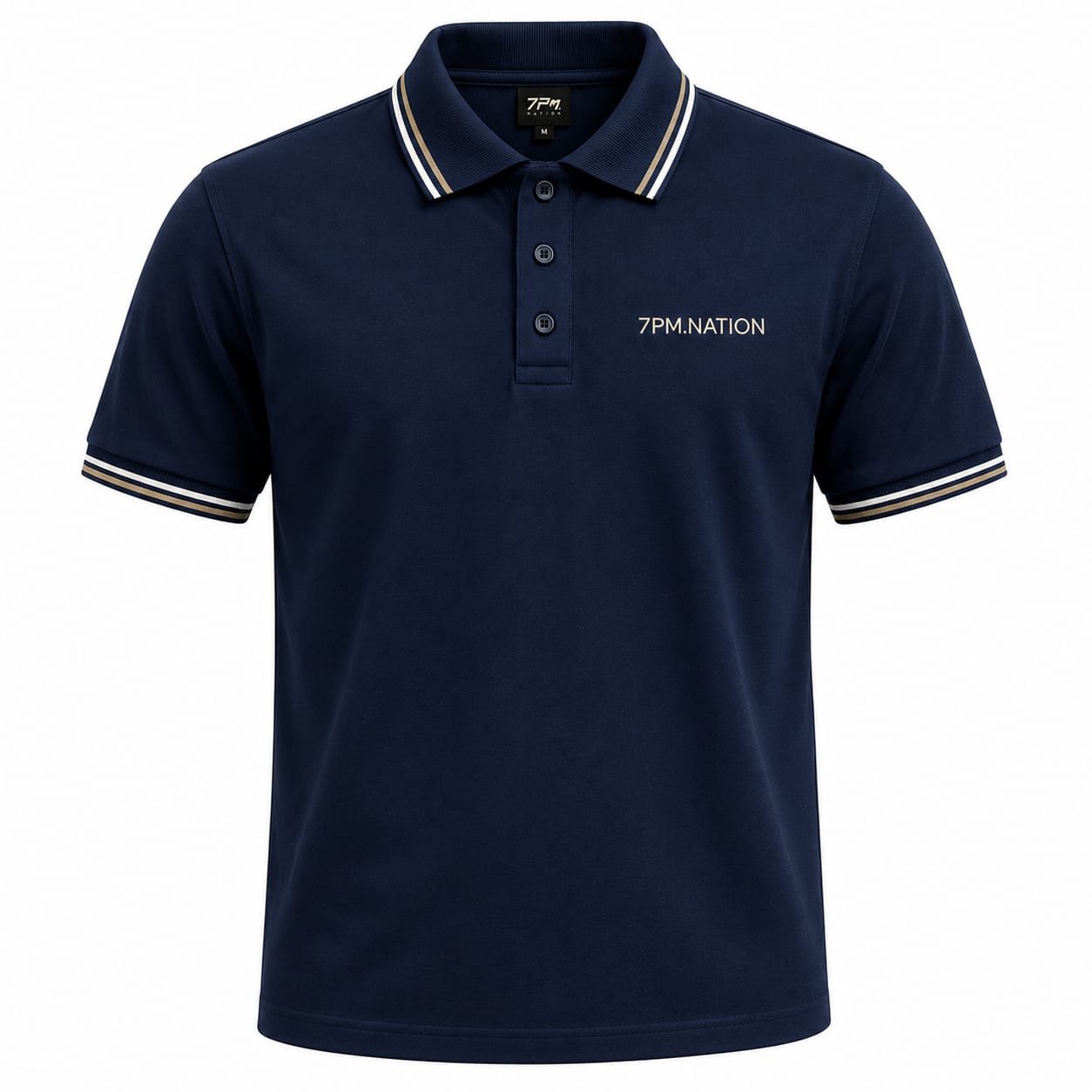 Kaos polo custom - warna navy